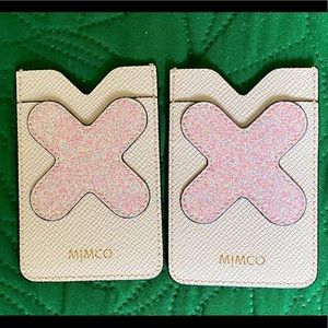 Mimco sticker card holder - Pink